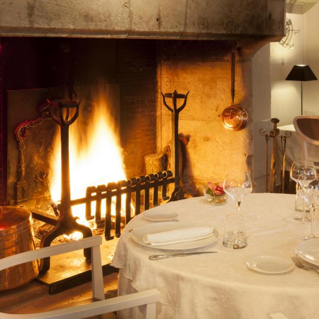 Salle D'hivers du Relais de Farrou un soir D'hivers