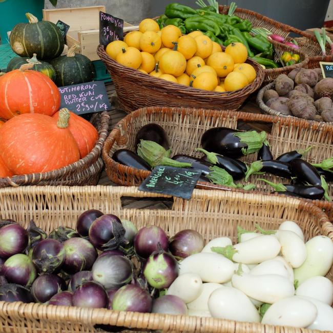Photos légumes marché de Villefranche de Rouergue